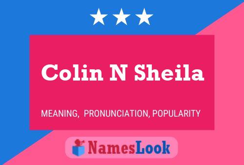 Affiche de nom Colin N Sheila