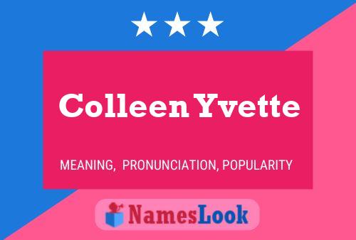 Affiche de nom Colleen Yvette