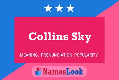 Affiche de nom Collins Sky