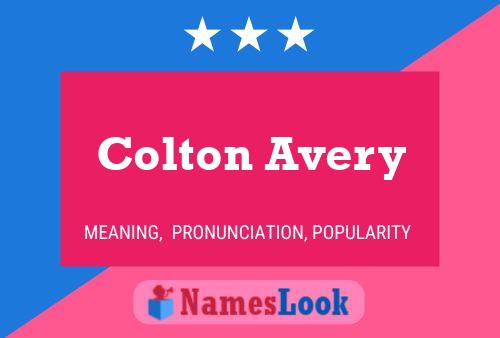 Affiche de nom Colton Avery