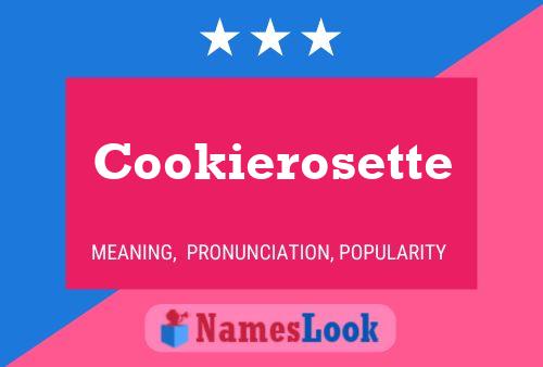 Affiche de nom Cookierosette