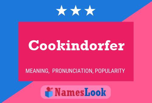 Affiche de nom Cookindorfer