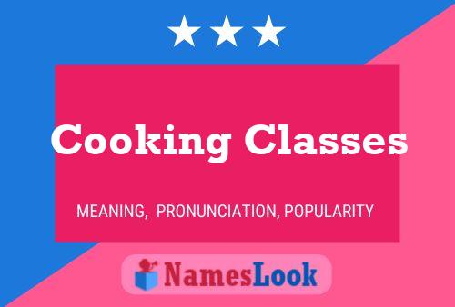 Affiche de nom Cooking Classes