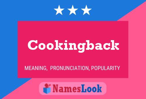 Affiche de nom Cookingback