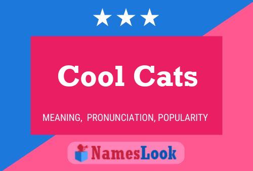 Affiche de nom Cool Cats