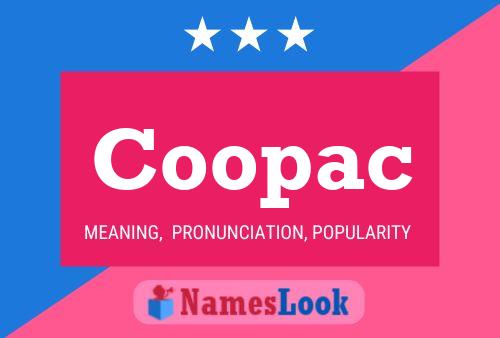 Affiche de nom Coopac