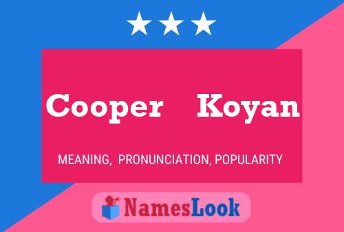 Affiche de nom Cooper    Koyan