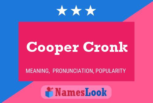 Affiche de nom Cooper Cronk