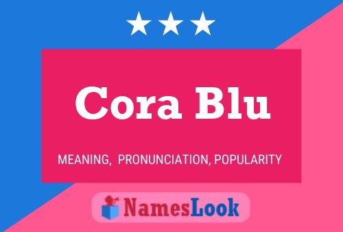 Affiche de nom Cora Blu