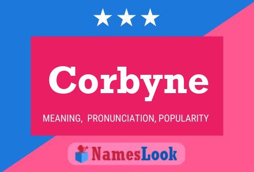 Affiche de nom Corbyne