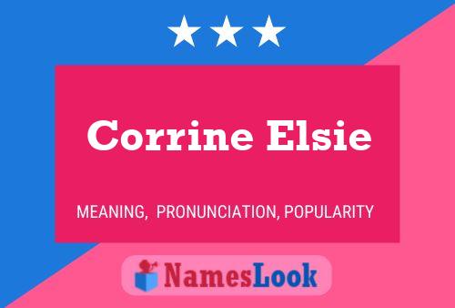 Affiche de nom Corrine Elsie