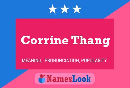 Affiche de nom Corrine Thang