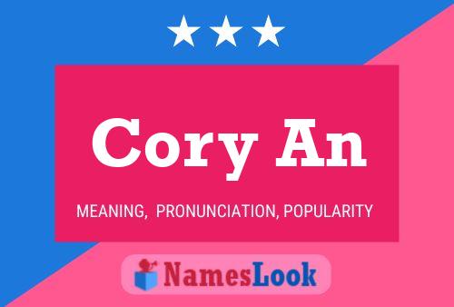 Affiche de nom Cory An