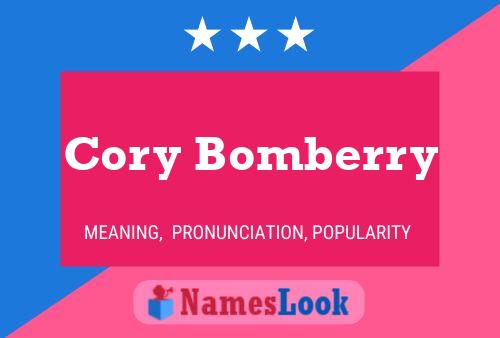 Affiche de nom Cory Bomberry