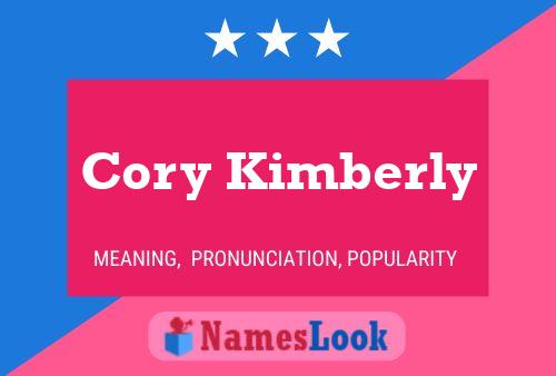 Affiche de nom Cory Kimberly