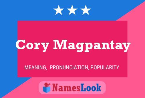 Affiche de nom Cory Magpantay