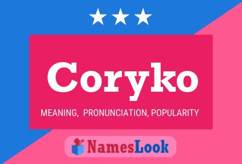 Affiche de nom Coryko