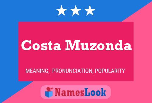 Affiche de nom Costa Muzonda