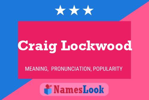 Affiche de nom Craig Lockwood