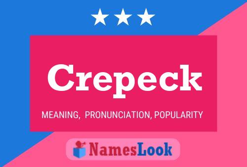 Affiche de nom Crepeck