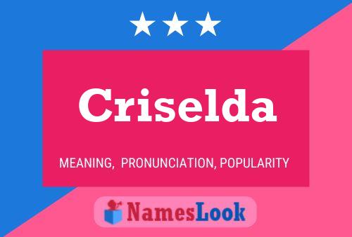 Affiche de nom Criselda