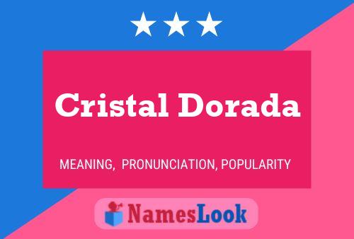 Affiche de nom Cristal Dorada