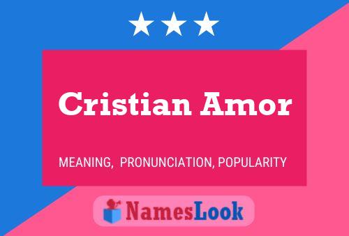 Affiche de nom Cristian Amor