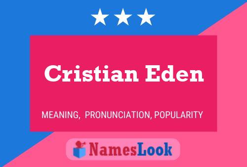 Affiche de nom Cristian Eden