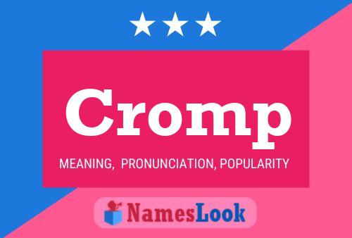 Affiche de nom Cromp