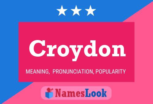 Affiche de nom Croydon