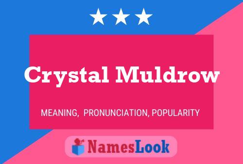 Affiche de nom Crystal Muldrow