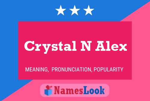 Affiche de nom Crystal N Alex