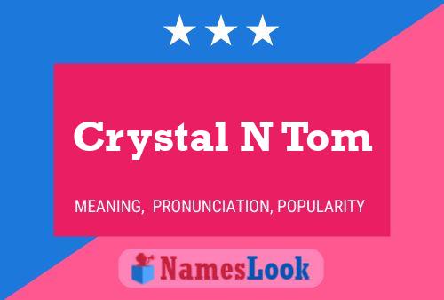 Affiche de nom Crystal N Tom