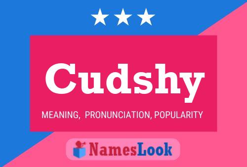 Affiche de nom Cudshy