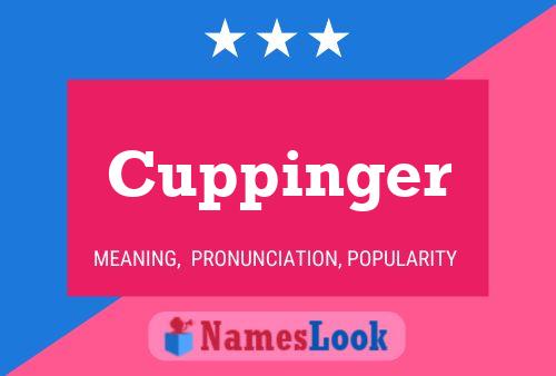 Affiche de nom Cuppinger