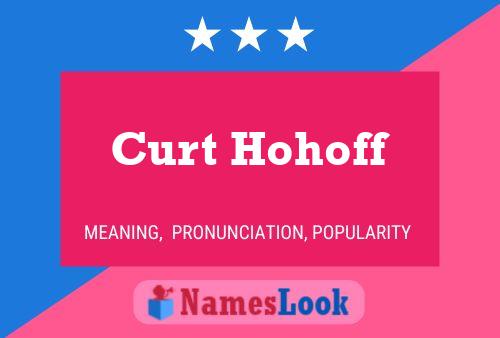 Affiche de nom Curt Hohoff