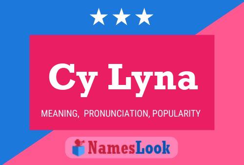 Affiche de nom Cy Lyna