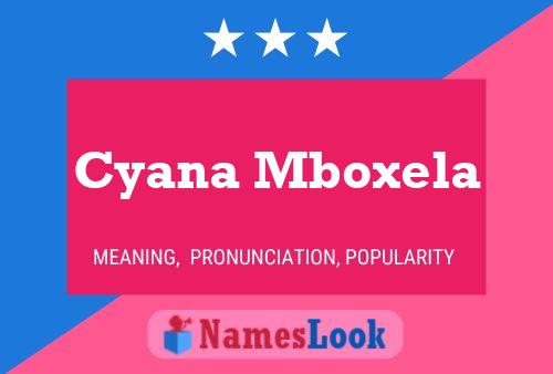 Affiche de nom Cyana Mboxela