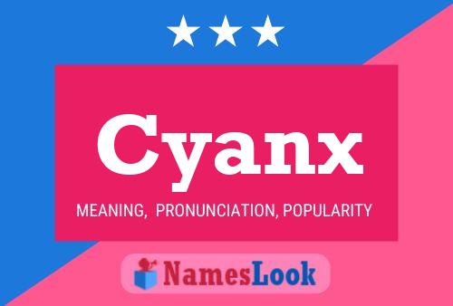 Affiche de nom Cyanx