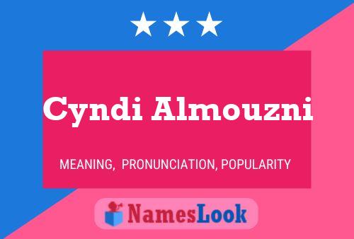 Affiche de nom Cyndi Almouzni