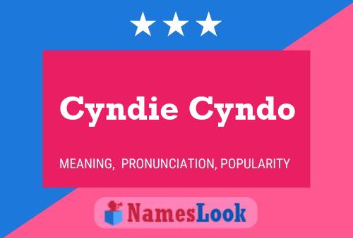 Affiche de nom Cyndie Cyndo