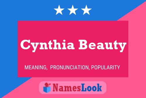 Affiche de nom Cynthia Beauty