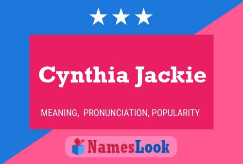 Affiche de nom Cynthia Jackie