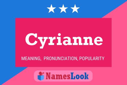 Affiche de nom Cyrianne