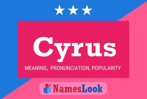 Affiche de nom Cyrus