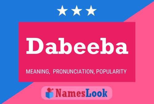 Affiche de nom Dabeeba