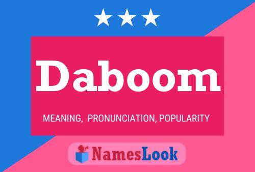 Affiche de nom Daboom