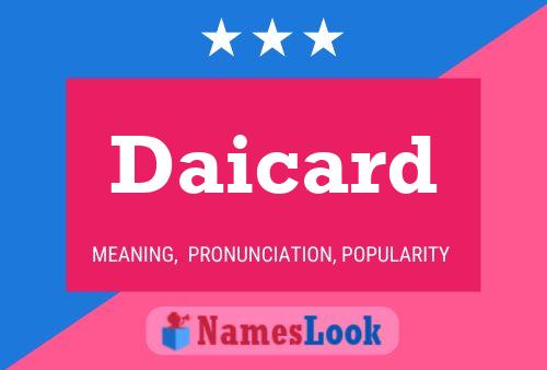 Affiche de nom Daicard