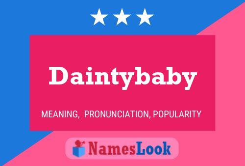 Affiche de nom Daintybaby