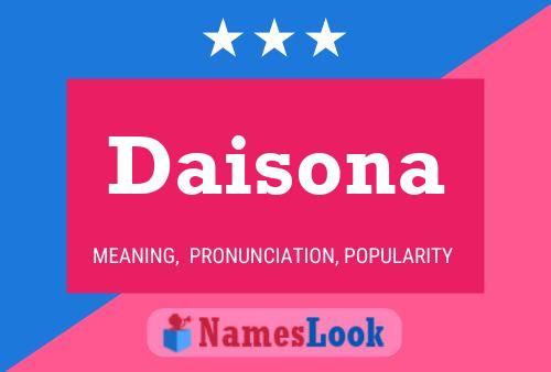 Affiche de nom Daisona